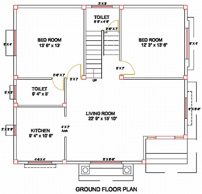 83 Column Layout design for residence and simple 