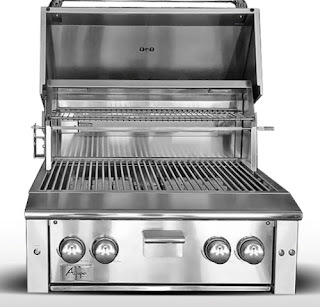 built in stainless steel grill