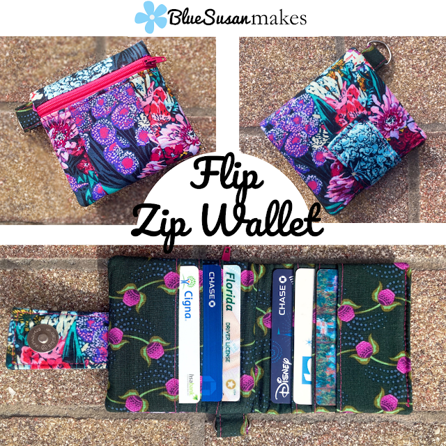 The Flip Zip Wallet - Sew a small wallet - Free pattern with Newsletter subscription