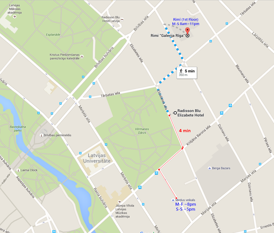 map_Radisson Blu Riga