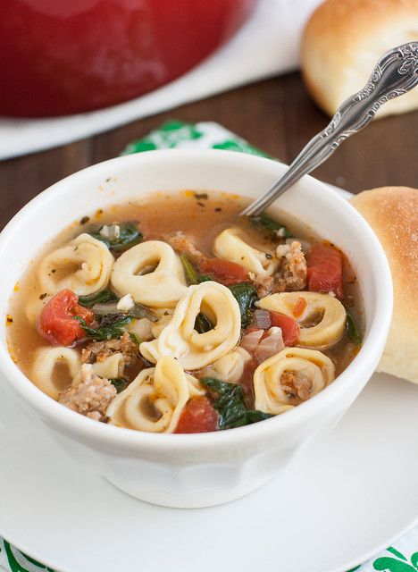 20-Minute Sausage and Tortellini Soup