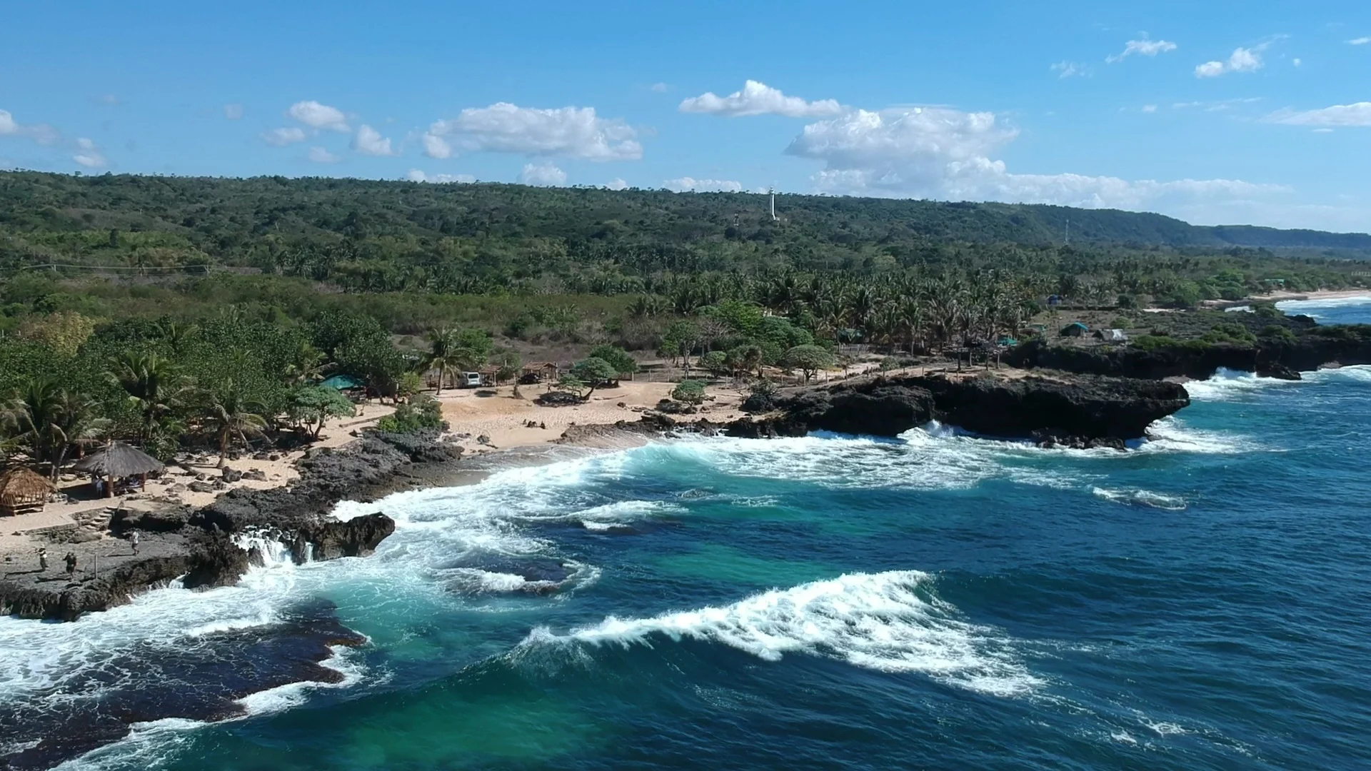 Rock Formation View Beach in Bolinao