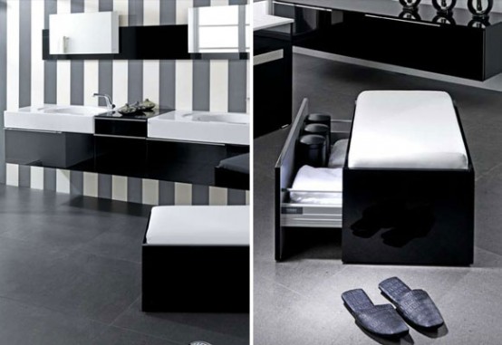 Modern Black and White Bathroom Design Ideas