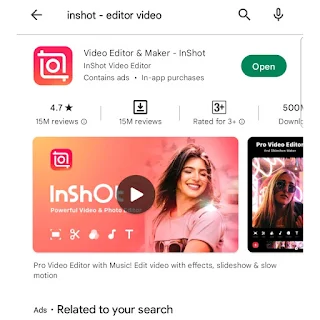 How to edit video by using inshot,