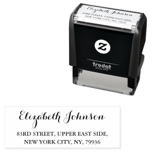 Personalized Self Inking Return Address Rubber Stamps