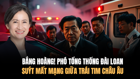 Phó Tổng thống Đài Loan Tiêu Mỹ Cầm Suýt Mất Mạng: Bắc Kinh Liều Lĩnh Hành Động Giữa Châu Âu