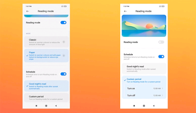 MIUI 12 Feature Introduces Paper Mode in Reading Mode 3.0