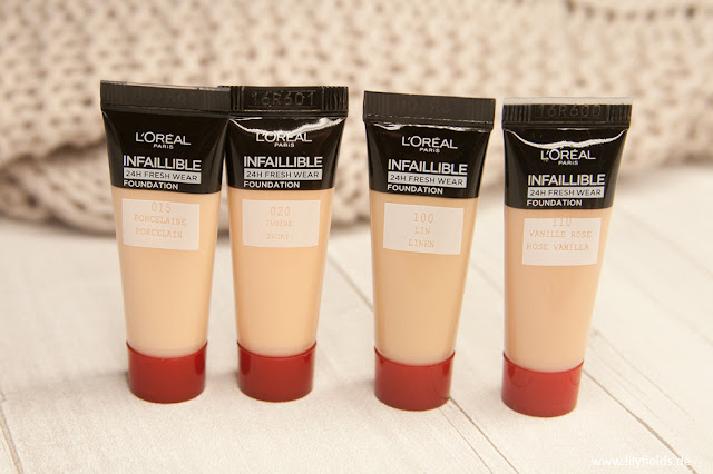 L'Oréal - Infaillible 24h Fresh Wear Foundation - Review & Swatches