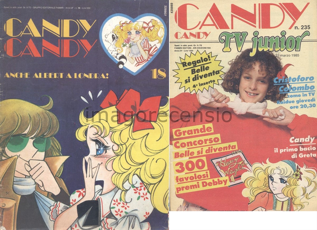 Imago Recensio: Pubblicità del merchandising di Candy Candy dalle pagine  del giornalino di Candy Candy dal 1981 al 1985 (non sequenza completa) -  Seconda parte