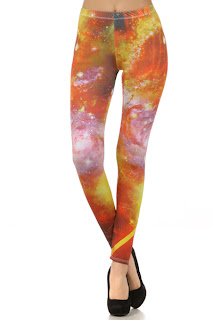 galaxy print leggings