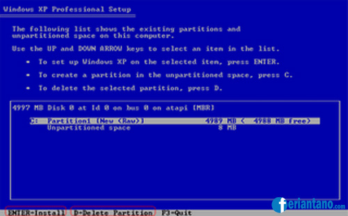 Cara Install Windows XP Lengkap Dengan Gambar - Feriantano.com