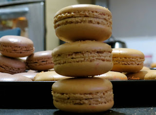 Macaron ganache montée caramel beurre salé 