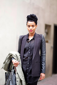Hanna Yohannes leather sleeves seattle street style fashion headwrap it's my darlin' Shabazz Palaces