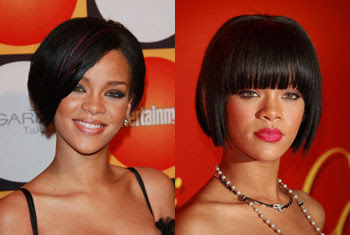 rihanna short bob hairstyles