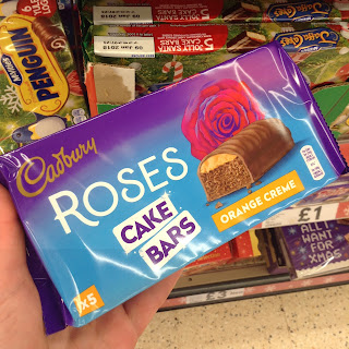 cadbury roses cake bars orange cream