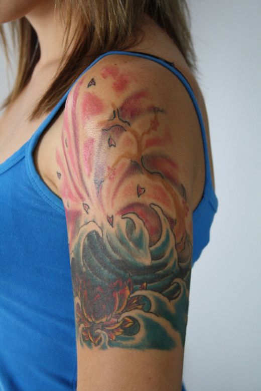 half sleeve tattoos for girls