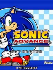 ... : Sonic Advance El Erizo azul, vuelve para nuestro celular gratis