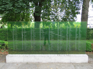 Glass screens attached to Southampton Cenotaph