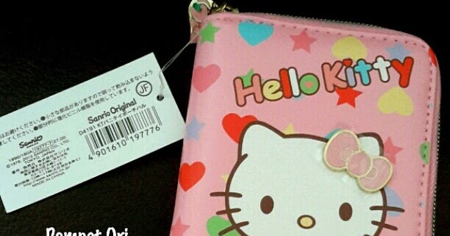  Dompet  Ori Hello Kitty Murah Grosir Ecer Emblem Pink 