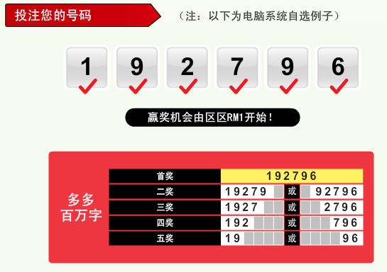 教你如何下注 6d Damacai2