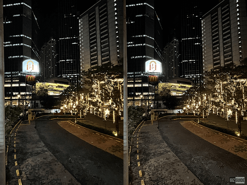 Ultra-wide vs ultra-wide Night mode