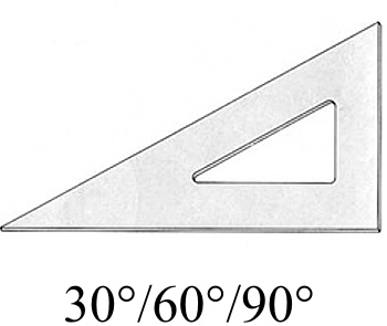 Como usar esquadro para fazer ângulos? 30, 45 graus 
