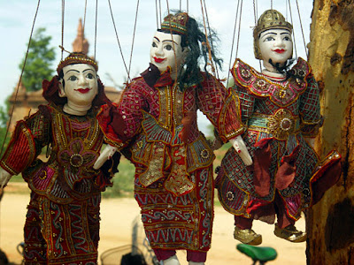 Nats marionettes at Mount Popa