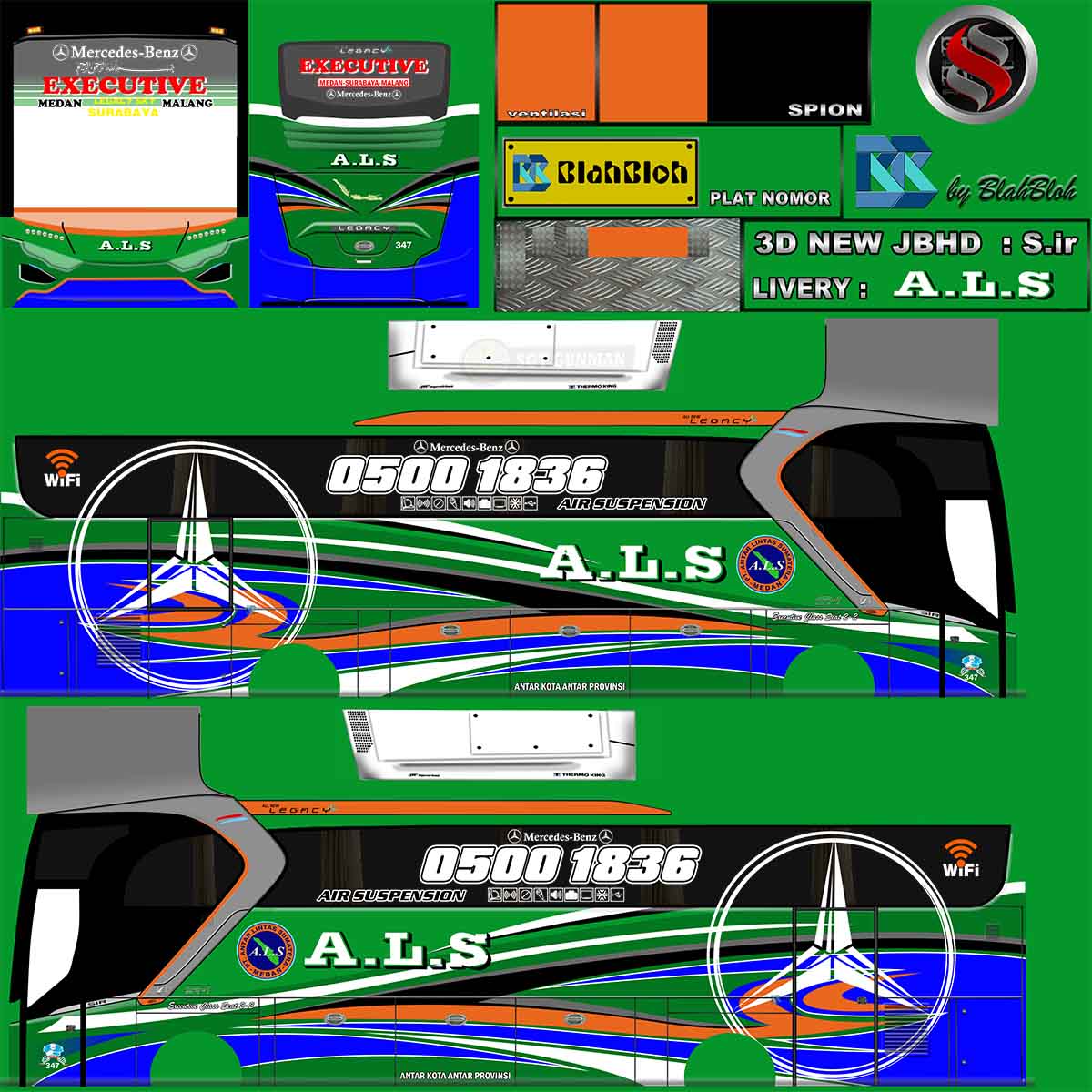 livery bussid hd pandawa 87