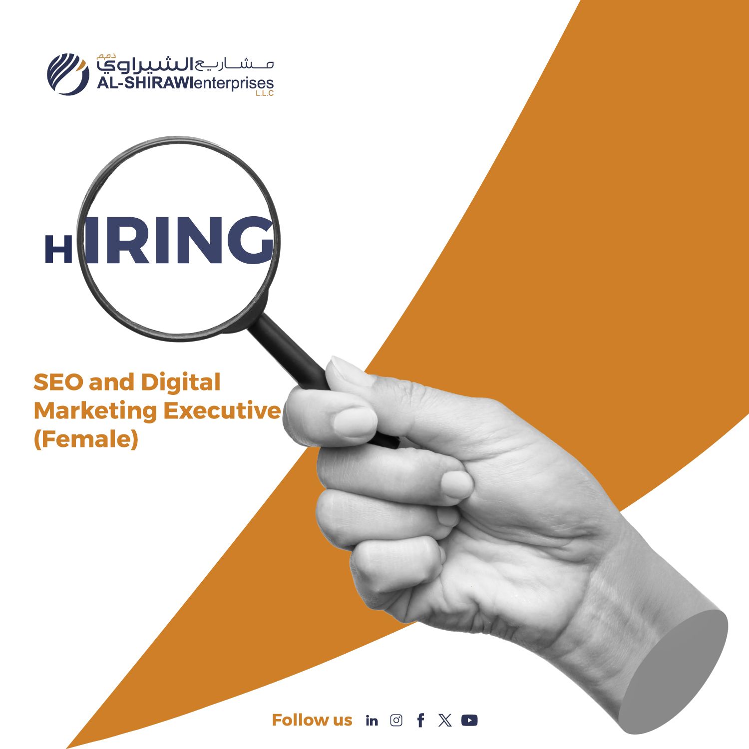 Hiring: SEO and Digital Marketing Executive | Al Shirawi Enterprises LLC | Dubai