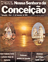 PROGRAMA DA FESTA DE NOSSA SENHORA DA CONCEIÇÃO - 1975 - Santarém - Pará - Brasil
