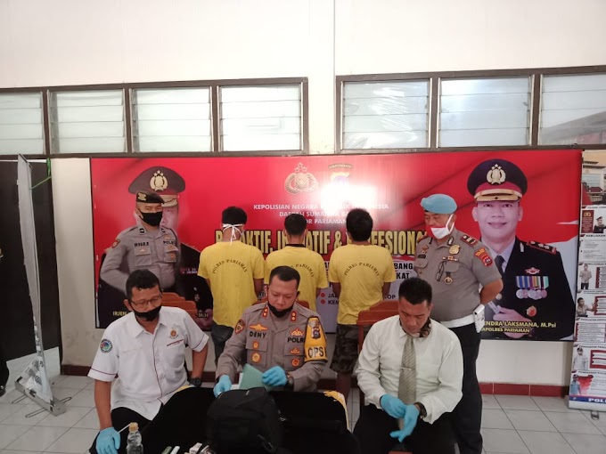 Dua Pelaku Kasus Narkotika, Kembali  Diamankan Polres Pariaman