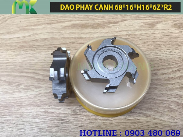 Dao phay tinh máy dán cạnh Ø68xØ16xH16x6Z R2