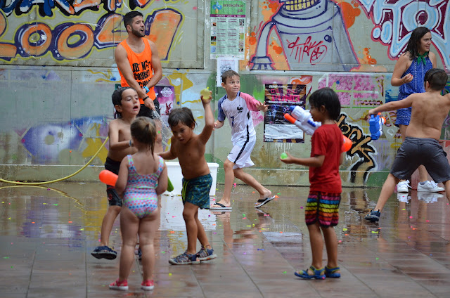 guerra del agua en las fiestas de El Regato