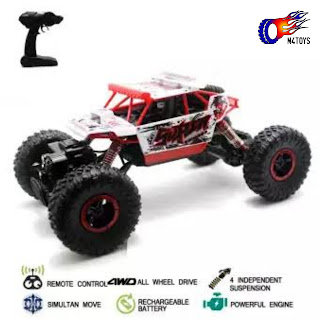 RC MOBIL OFFROAD CLIMBING CAR LEADER SCALE 1:18 4WD 2.4Ghz PUTIH