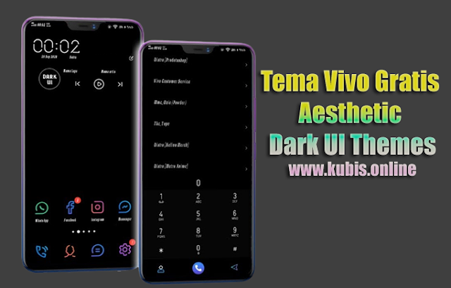 Tema Vivo Gratis Aesthetic Dark UI Themes