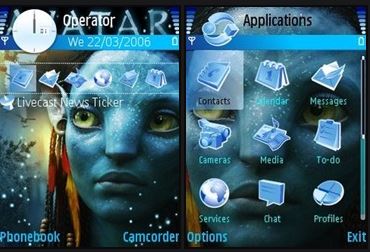 Symbian Themes, Download Themes for Symbian s60 mobiles, Download Avatar Animated Theme, Animated Themes, Nokia Mobile Themes, 240x320 Themes, Nokia N95 Themes, Nokia E70 Themes,