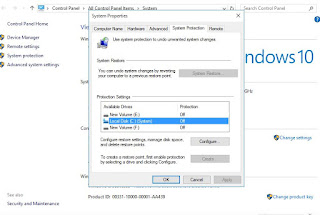 Cara membuat system restore point pada Windows 10