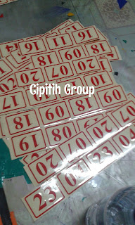 Cutting Sticker, Sticker Murah, Sticker Angka, Sticker Nomor, Sticker Huruf