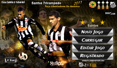 Skin Santos Campeão Libertadores   Brasfoot 2011