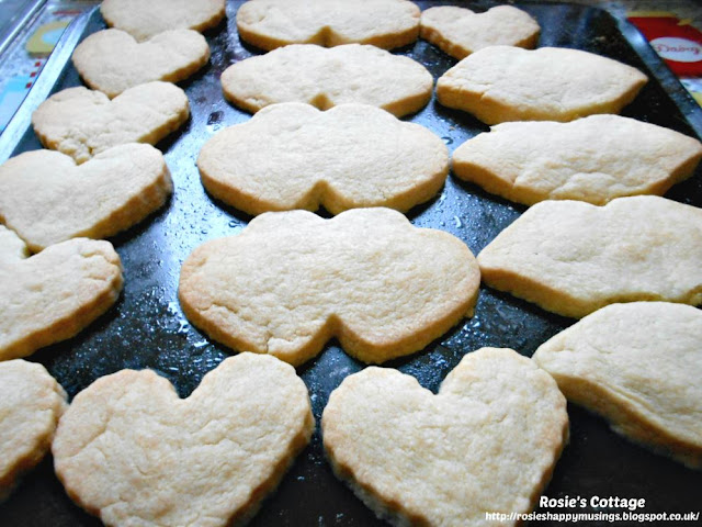 Scottish shortbread cookies fresh from the oven