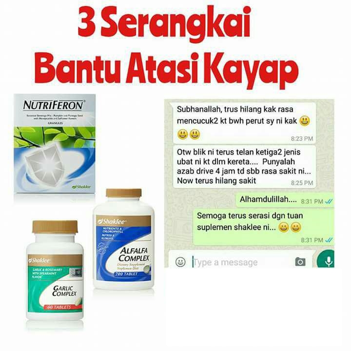 Testimoni Shaklee Untuk Kayap