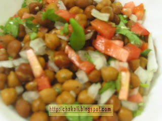 chana chat, channa chat, chat recipe, chana chat recipe