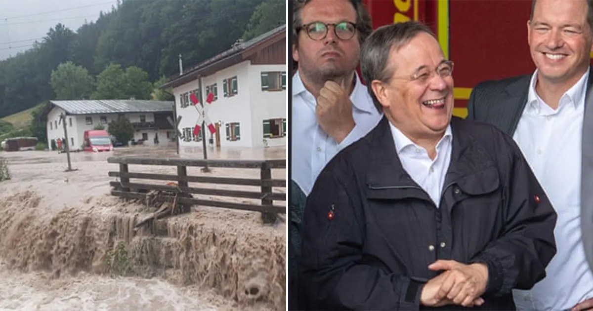 German Politician Caught Laughing And Joking During Speech On Floods That Have Killed Over 180 People