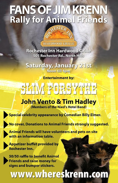 Jim Krenn, Animal Friends, Pittsburgh, Entertainment, Fundraiser