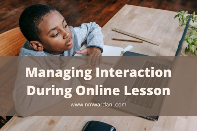 Managing Students Behavior During Online Lesson