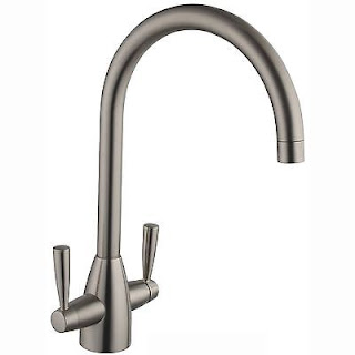 image of brushed steel tap