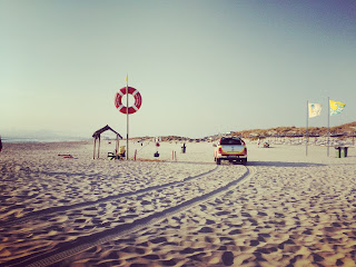 Playas en Costa Caparica, Portugal