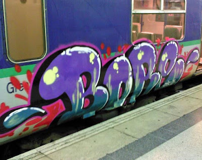 bubble graffiti letter