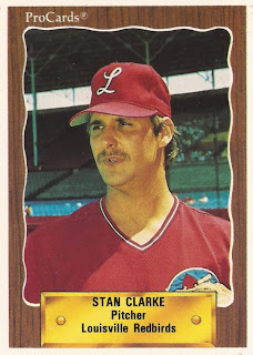 Stan Clarke 1990 Louisville Redbirds card