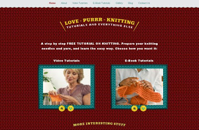 Free CSS Red Knitting Ladies Blog Website Template